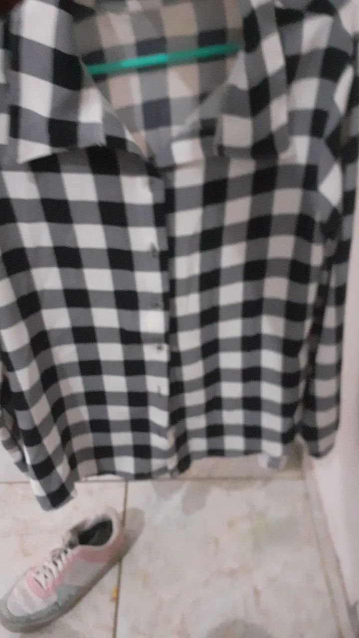 Camisa feminina xadrez 