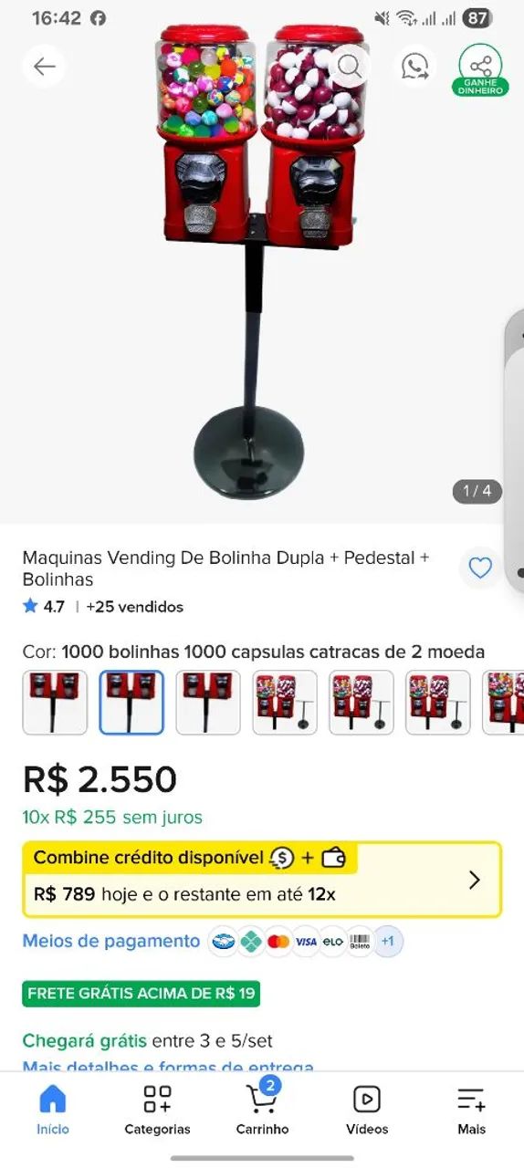 Maquina de polinha  - Foto 3