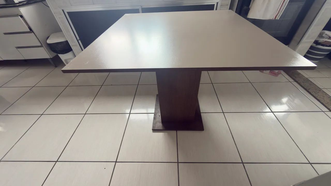 MESA TAMPO VIDRO 4 cadeiras - Foto 4