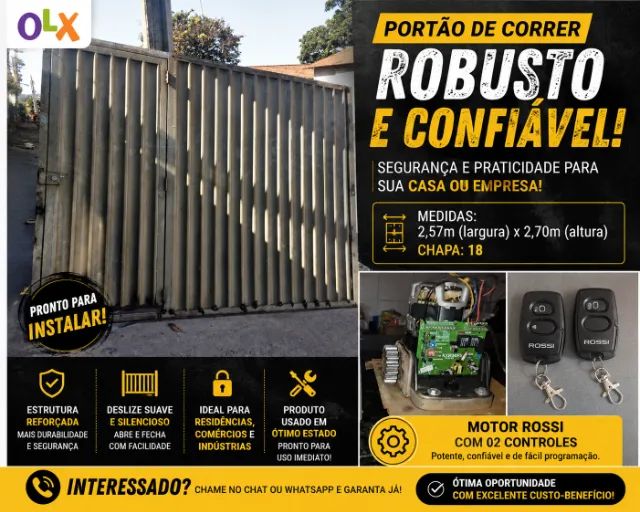 Portão e Motor Rossi
