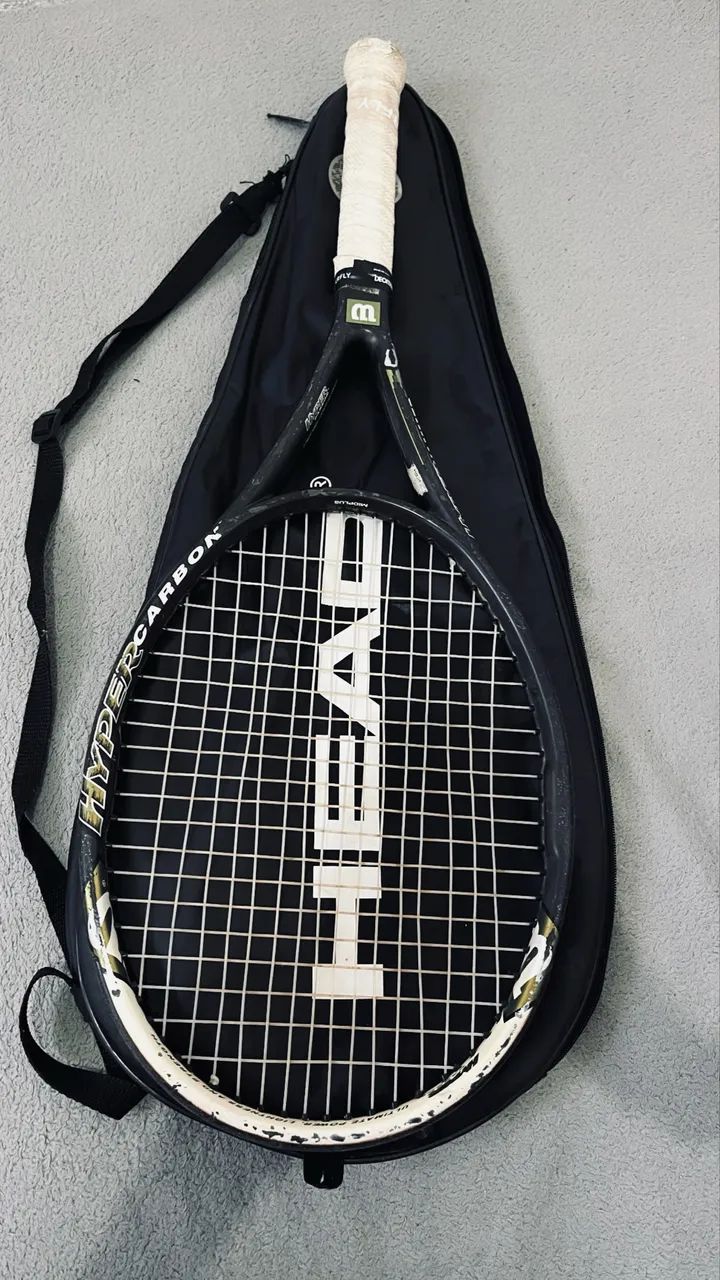 Raquete Wilson nCode n4 Midplus Hyper Carbon com Capa - Foto 3
