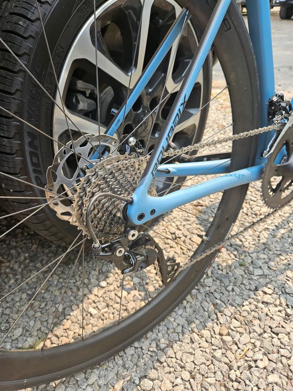Bike Specialized roubaix com roda Roval de carbono C38 - Foto 4