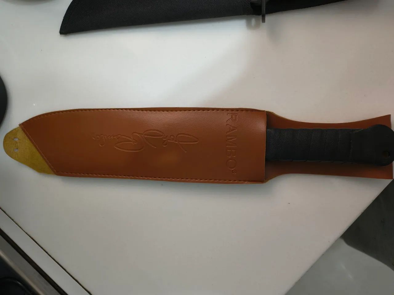 Faca Rambo em aço inoxidável , nova e tipo machete  - Foto 3