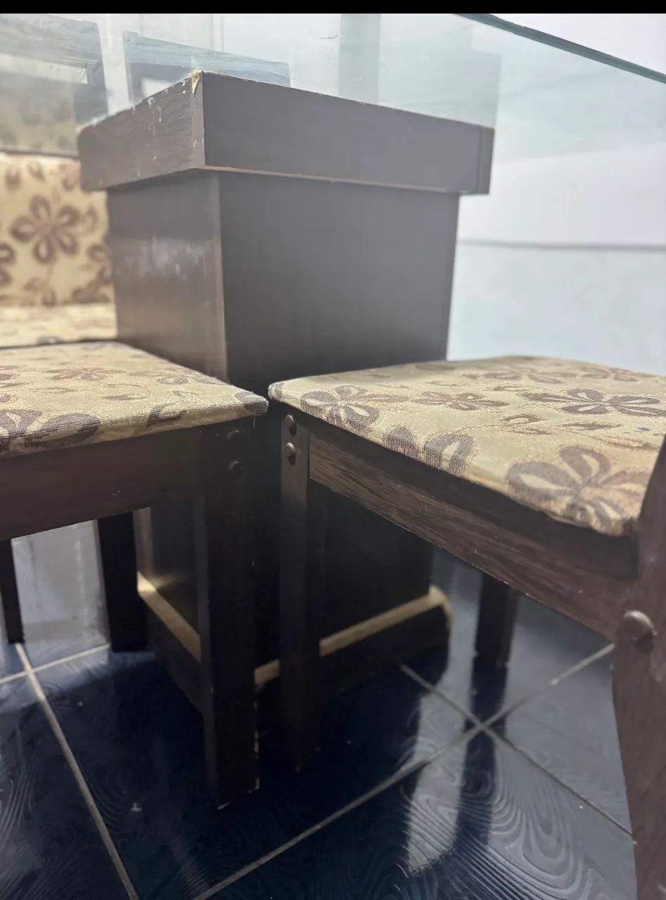 Mesa de vidro de 4 lugares - Foto 2