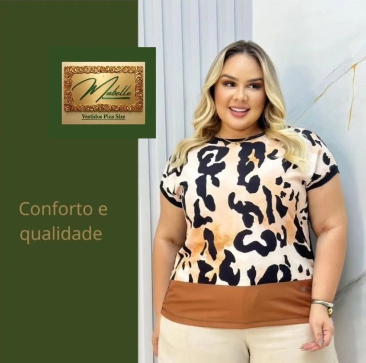 Blusa Feminina  em Malha Plus Size - Foto 4