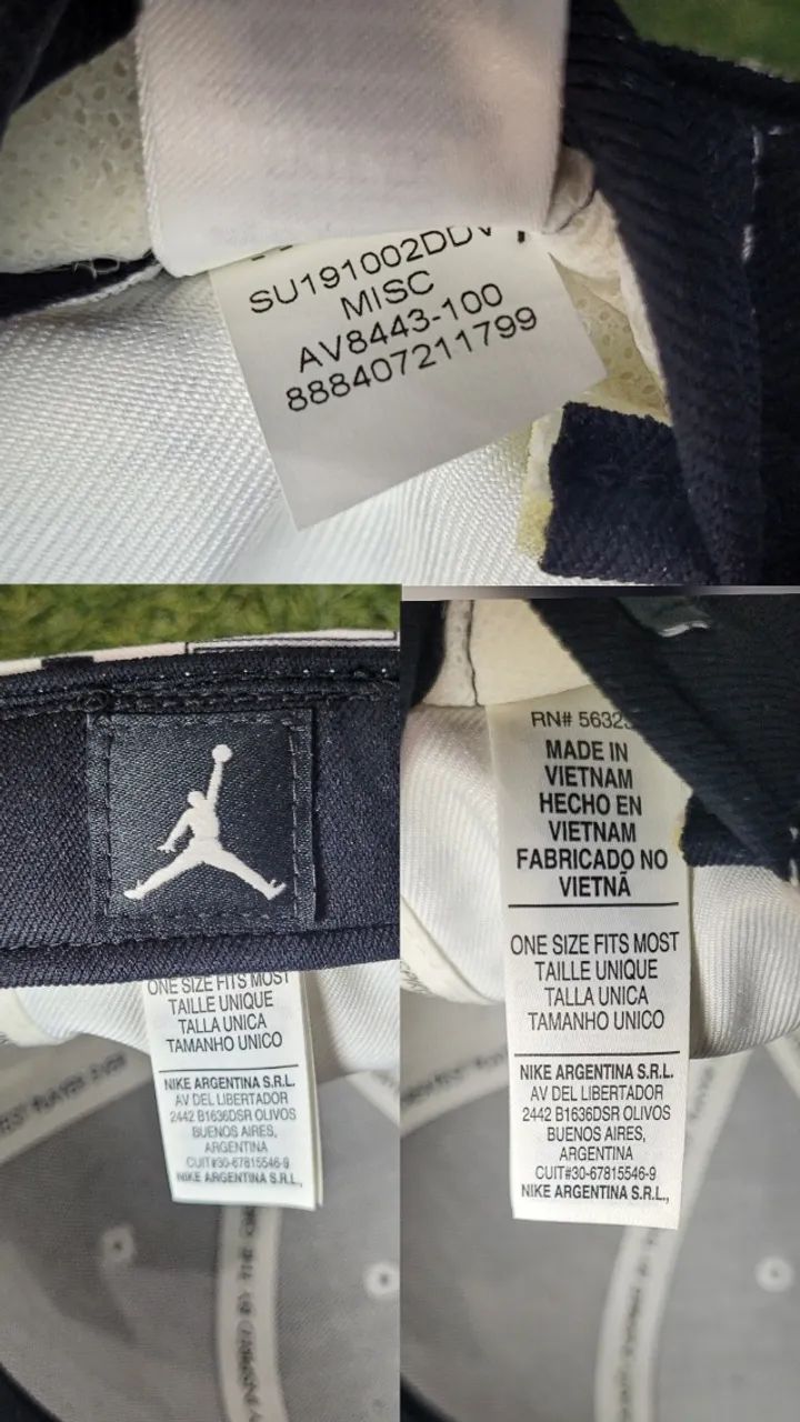Boné Air Jordan Pro Graphic Hat White Snapback Usado Original - Foto 2