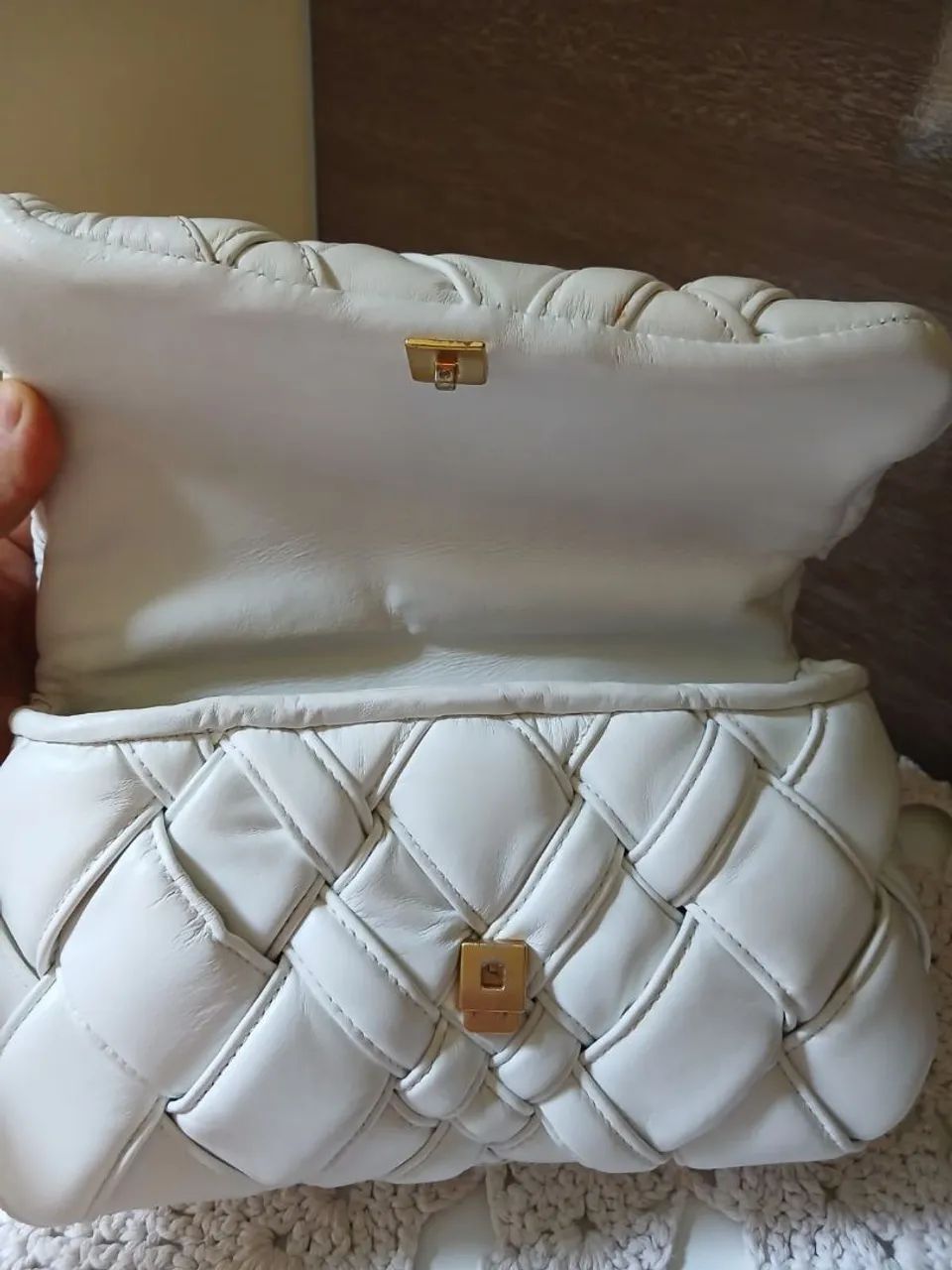 BOLSA ARREZO ORIGINAL COURO MÉDIA  - Foto 5