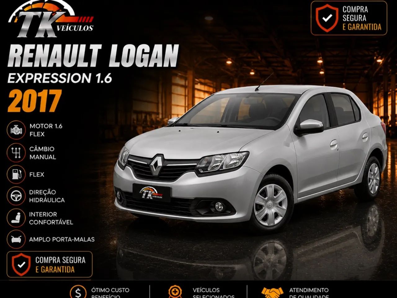 Renault Logan Expression Flex 1.6 16V 4P 2017 - Foto 3