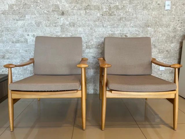 Par de Poltronas de Luxo Zilda Design Modernista Linho (2 Unids) - Foto 3