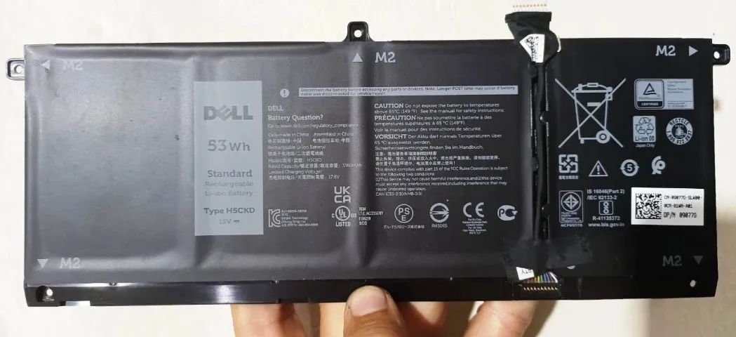Bateria original notebook Dell H5CKD 53Wh / 15V