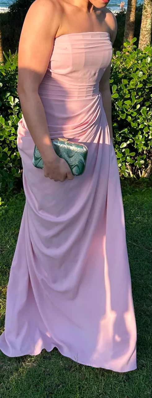 Vestido longo rosa - Foto 2