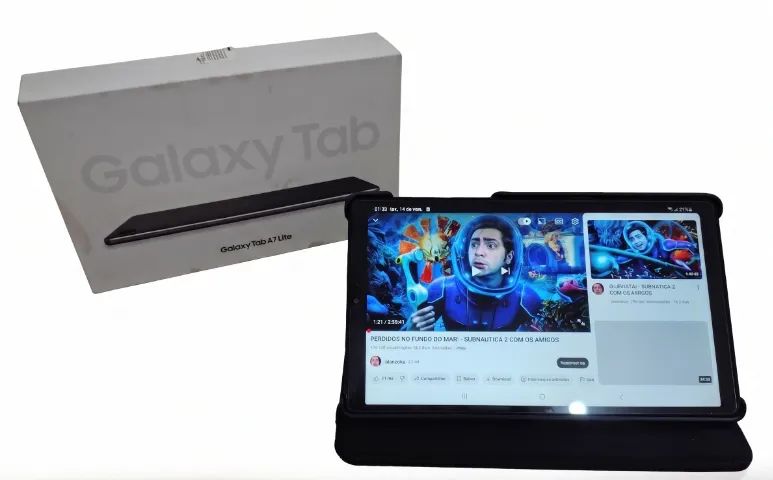 Tablet Samsung Galaxy Tab A7 Lite + Capa + Película + Caixa - Foto 2