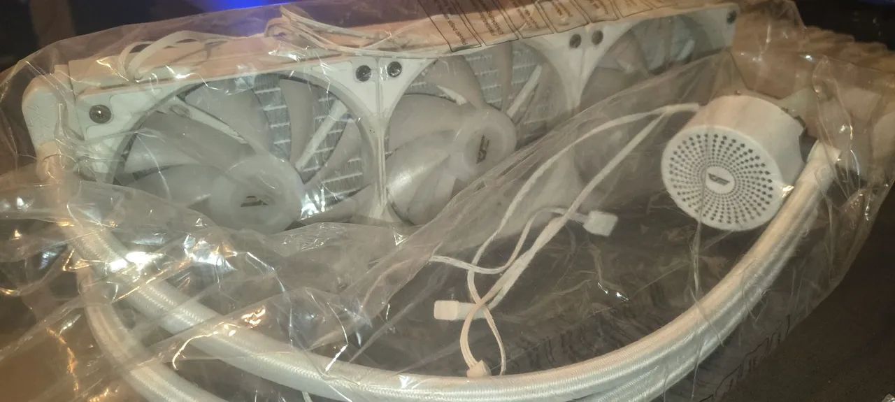 Water Cooler Aigo Darkflash Radiant DC360, ARGB, 360mm, Branco, DC360WH - Foto 4