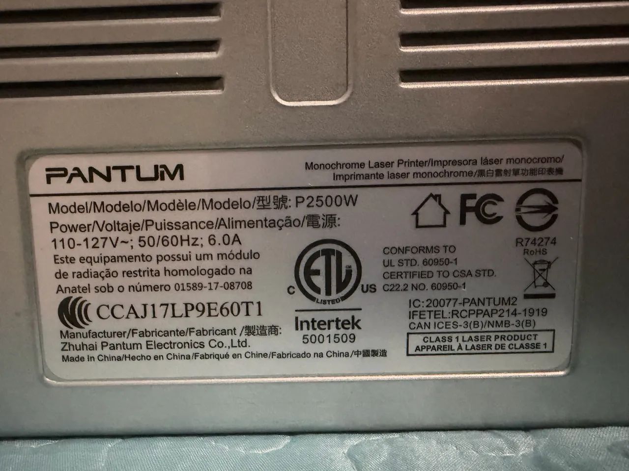Impressora Pantum P2500w Laser  - Foto 5