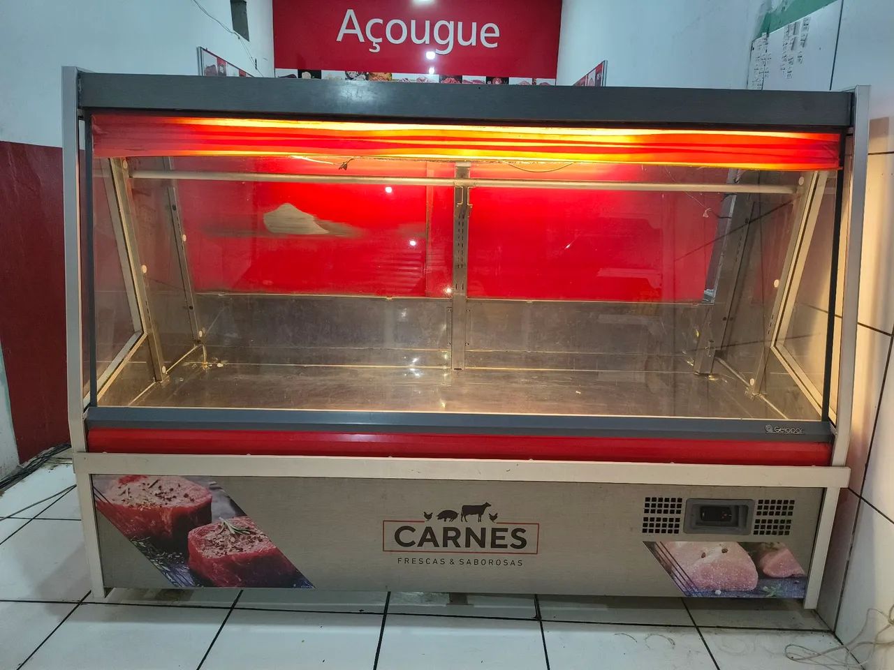 Balcão expositor de carnes 