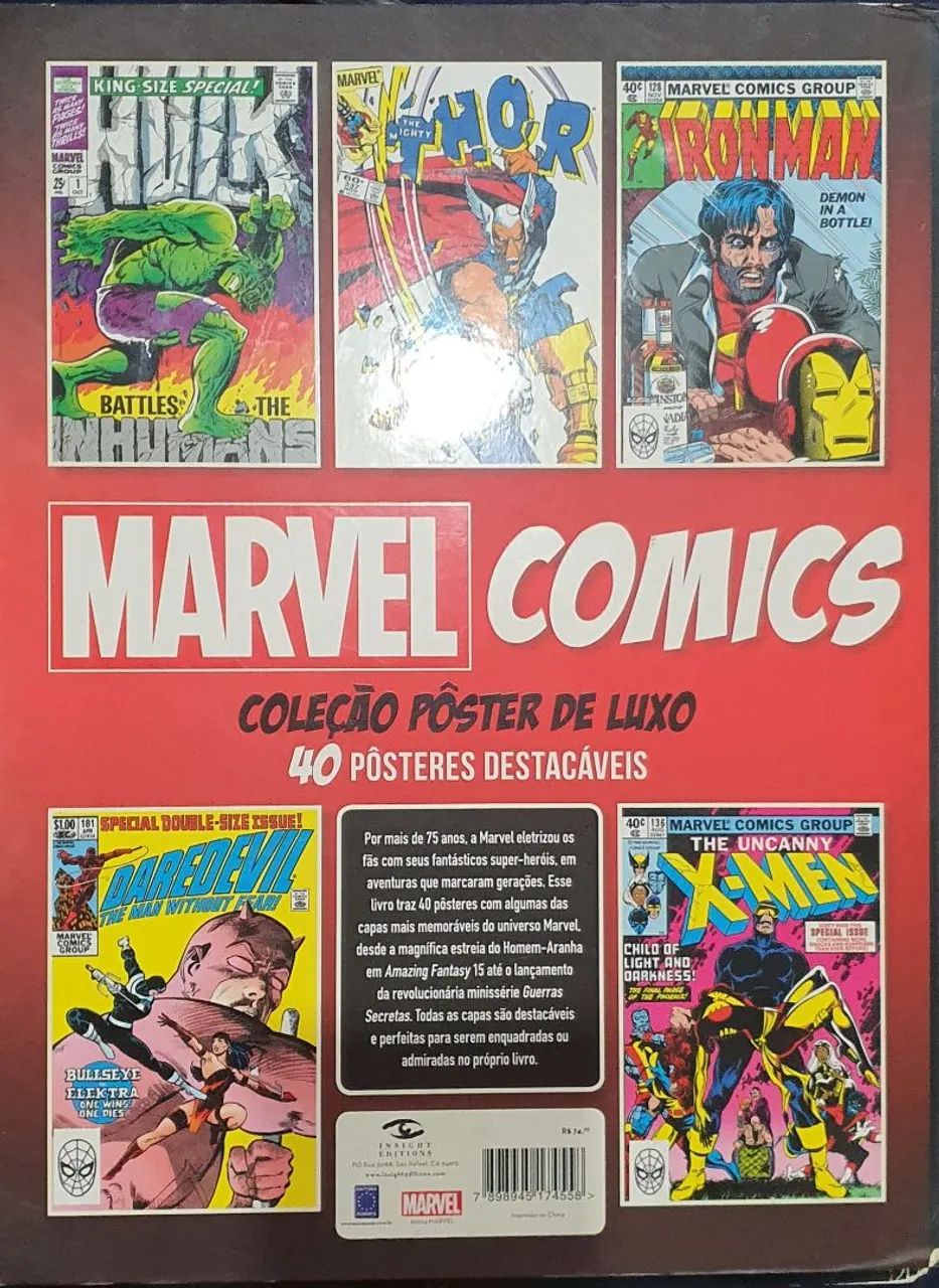 Revista-pôster Marvel - Coleção pôsteres de luxo - Foto 2