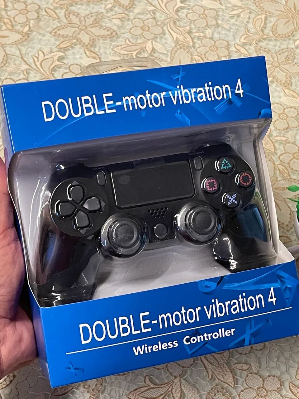 Controle Sem Fio Compatível com PS4 e PC | Dual Vibration | Bluetooth | Recarregável 