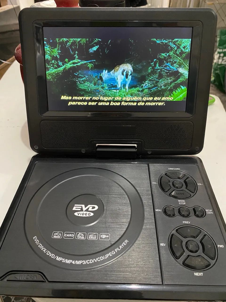 DVD portátil 7 polegadas c/bateria - Foto 2