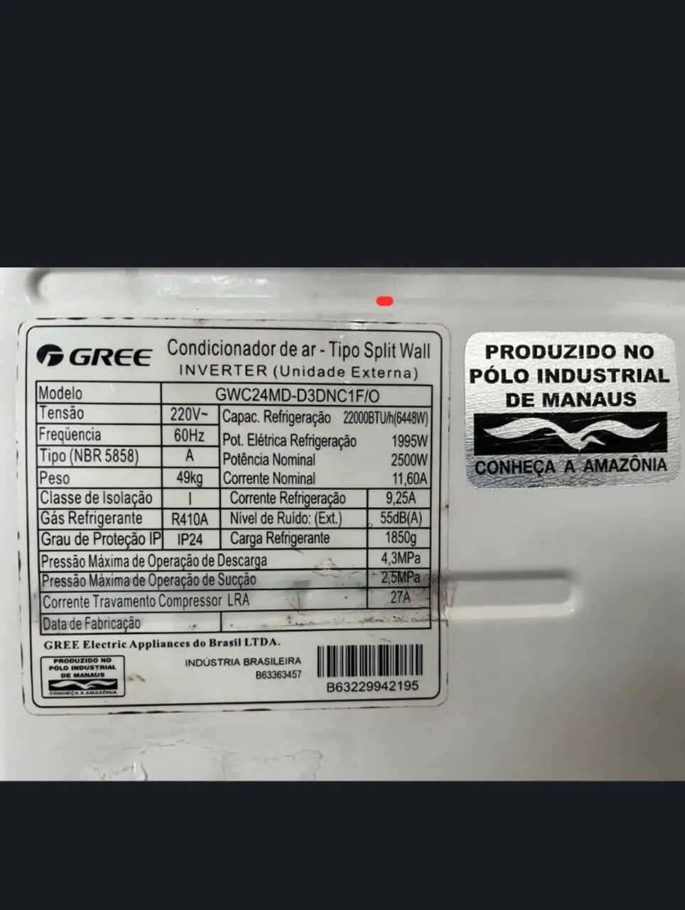 Central de ar 22 mil BTUs  - Foto 2