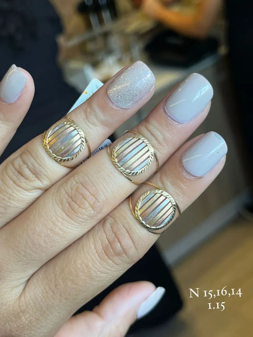 Anel de Ouro Chapinha 18k. - Foto 2