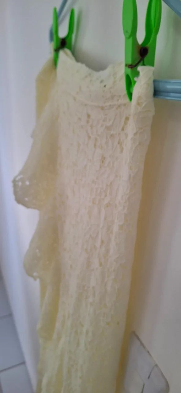 Saia de renda transpassada envelope  - Foto 3