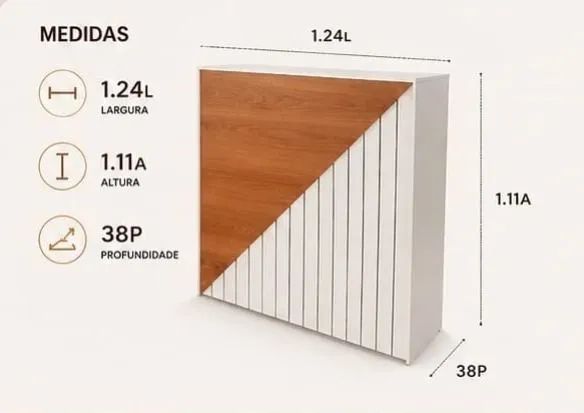 Balcão caixa para atendimento em mdf 