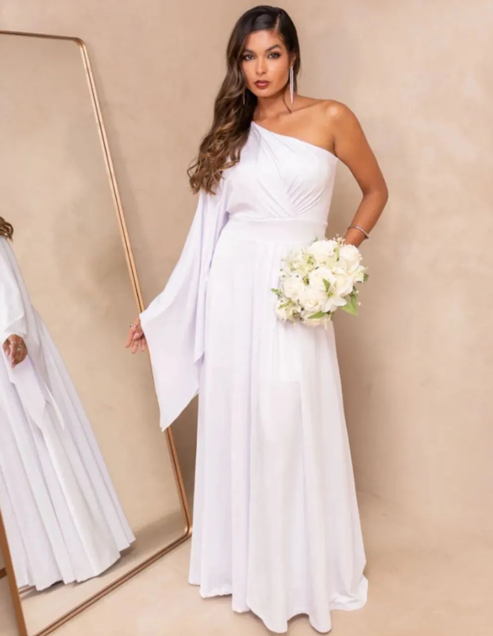 Vestido longo branco G  - Foto 3