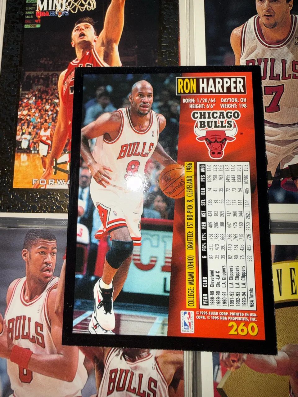 Ron Harper - Fleer 1994-95 #260 - Chicago Bulls - Foto 2