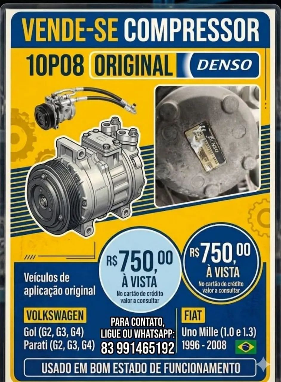 Compressor 10P08 ar-condicionado