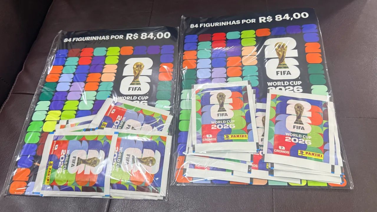 Kit 12 envelopes - 84 figurinhas 