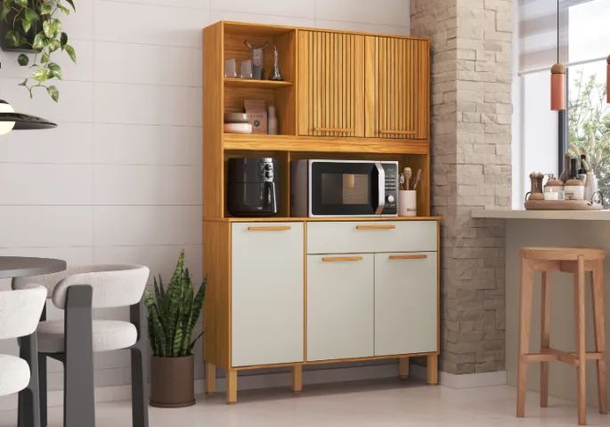 Armario de Cozinha Chardo, 100% MDF - Rio Doce
