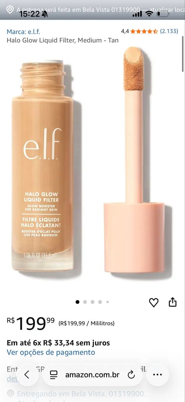 Base Halo glow liquid filter E.L.F - Foto 2