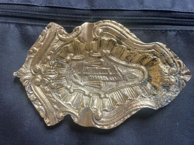 Cinzeiro antigo de bronze maciço