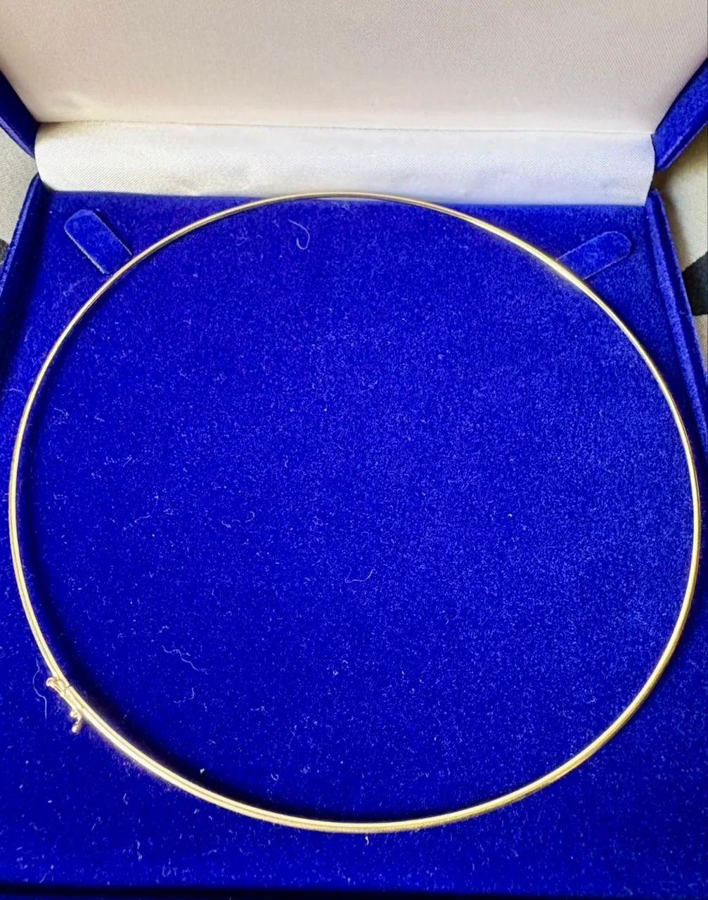 colar choker ouro 18k 4,47 gramas e 45 cm