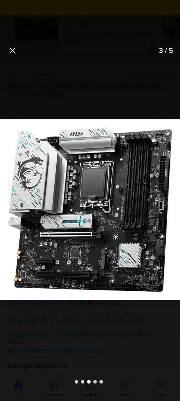 Kit Intel i5 14600K + Placa-mãe MSI B760M - Foto 2