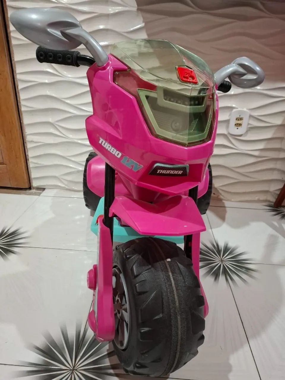 Moto elétrica 12v Rosa - Foto 2