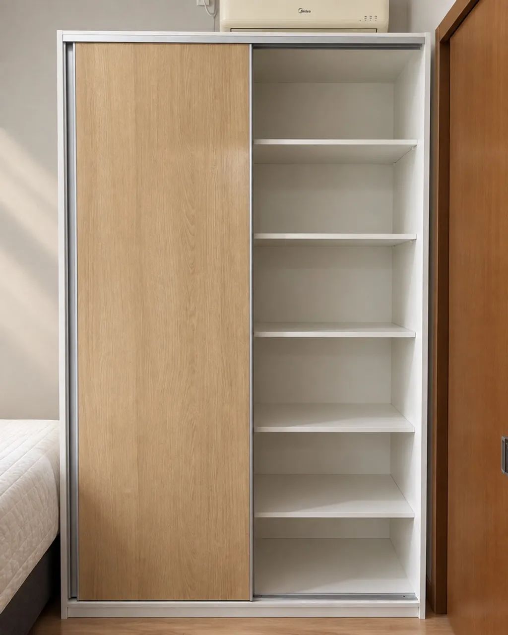 Guarda-roupa 2 portas de correr 140x250cm em MDF - Foto 3
