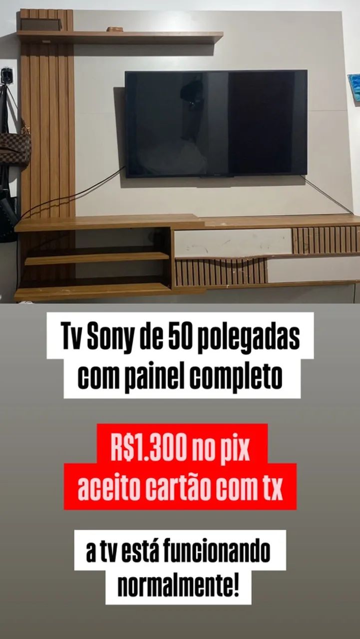 Tv sony com painel