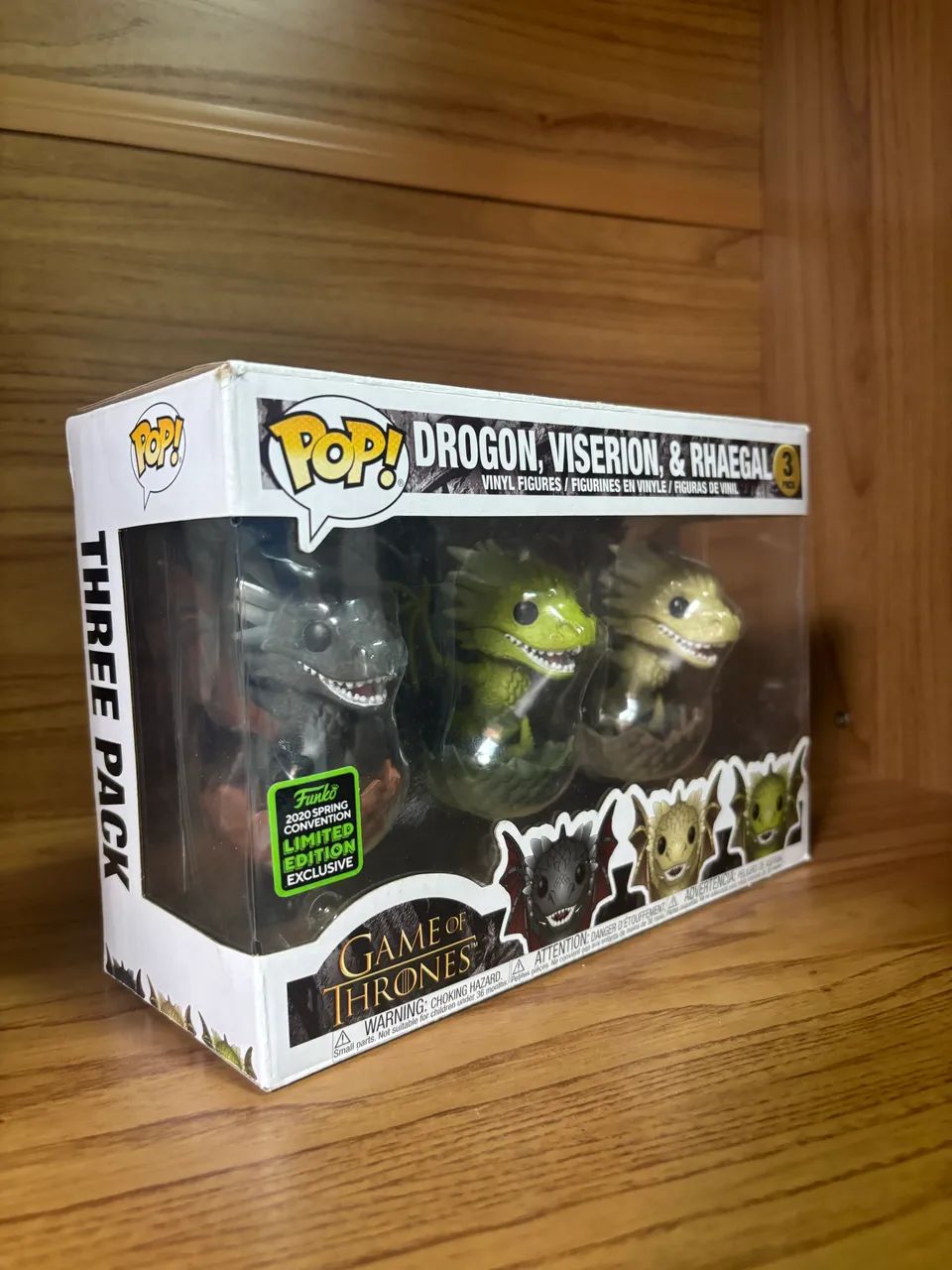 Funko Pop 3Pack Drogon, Viserion, Rhaegal  - Foto 3