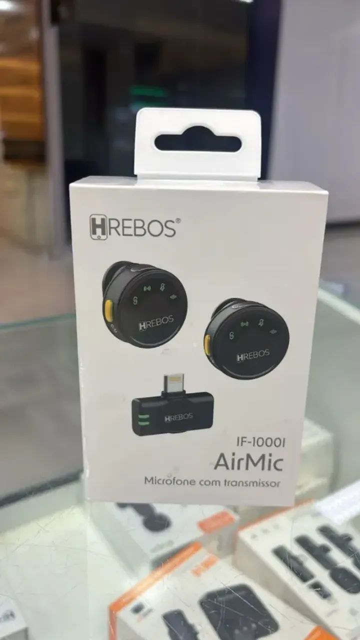 MICROFONE LAPELA HREBOS AIRMIC TIPO-C