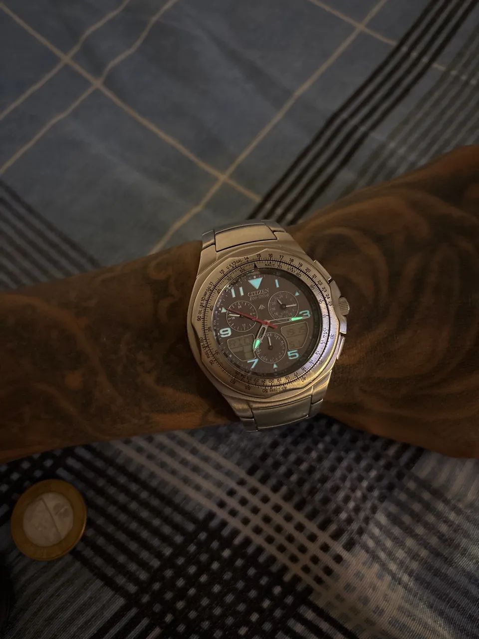 Relógio Citizen Eco-Drive Navihawk raro  - Foto 3