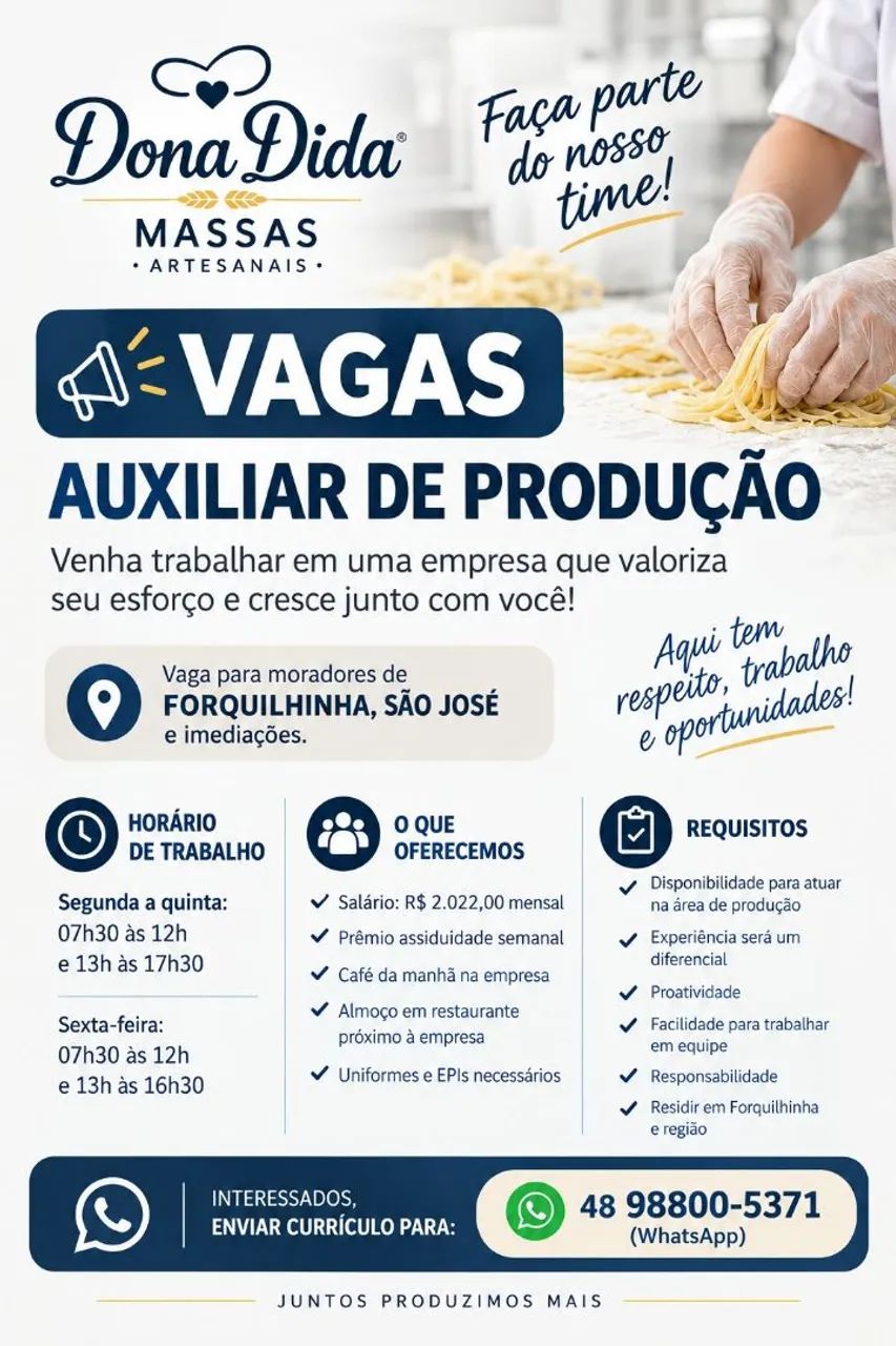Estamos contratando.
