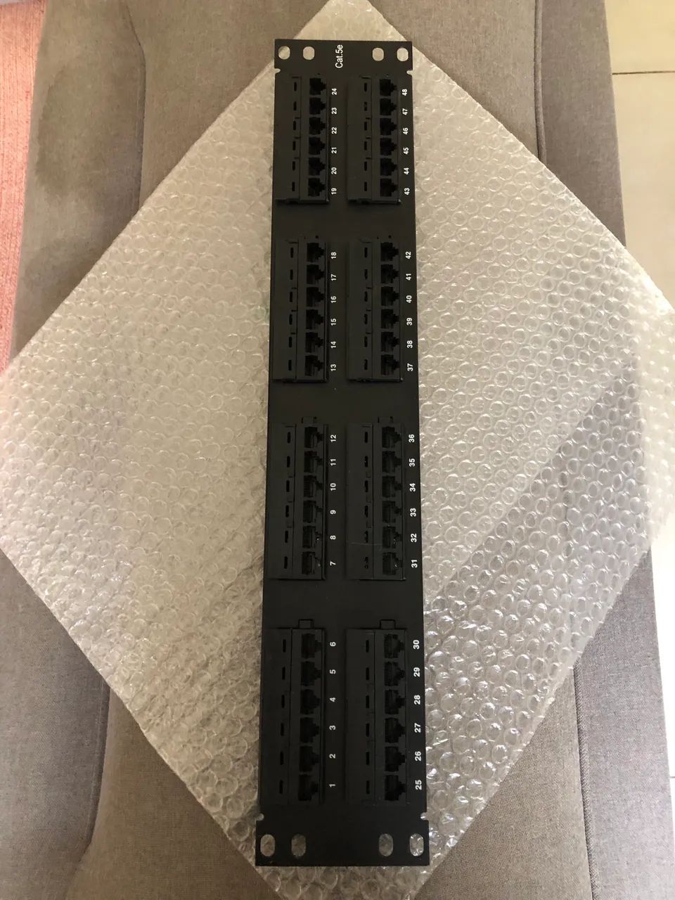 Patch Panel Cat.5e 48 portas RJ45