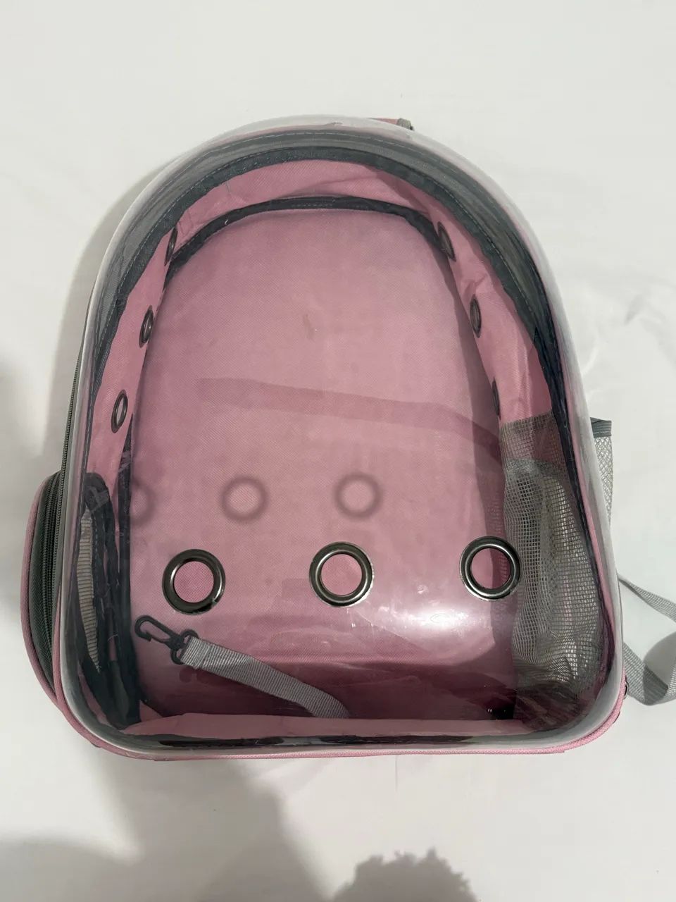 Bolsa de transporte para pet de até 5 kg - cor rosa. - Foto 3