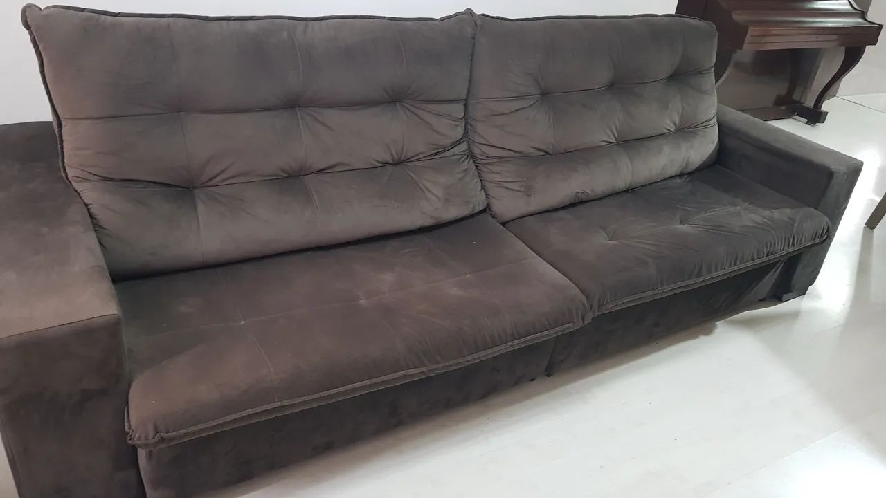 Sofá Reclinável e Retrátil de 3 Metros e 4 Lugares - Foto 4