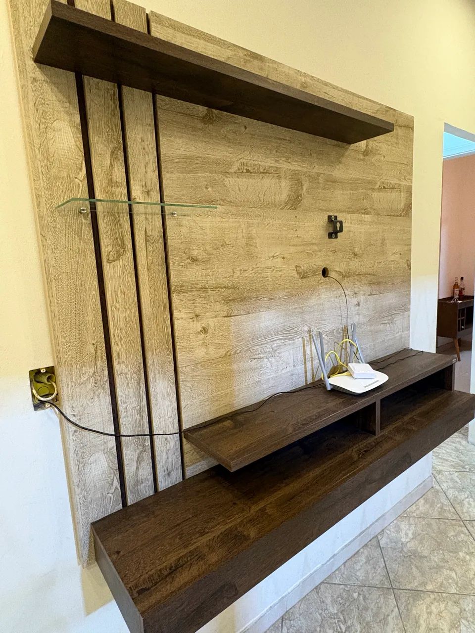 Painel de parede madeira Rack - Foto 4