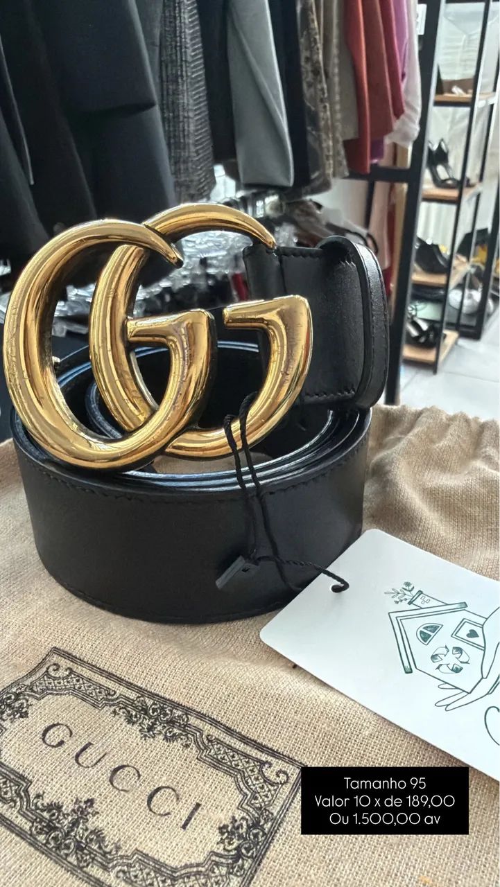 Cinto Gucci autêntico 