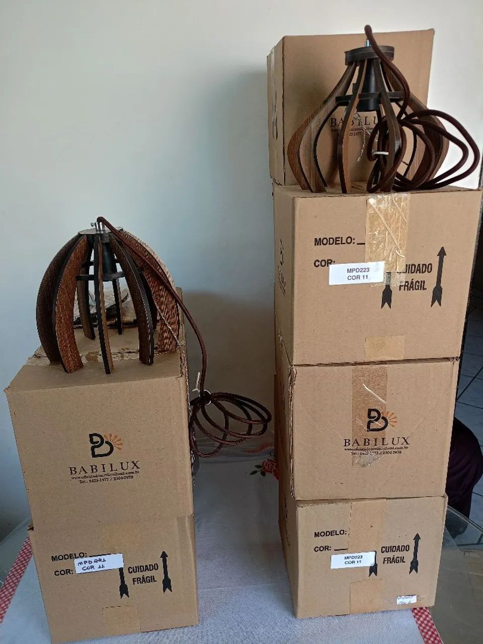 Pendente modelo 221 e  modelo 223 MDF cor 11 Babilux  - Foto 3