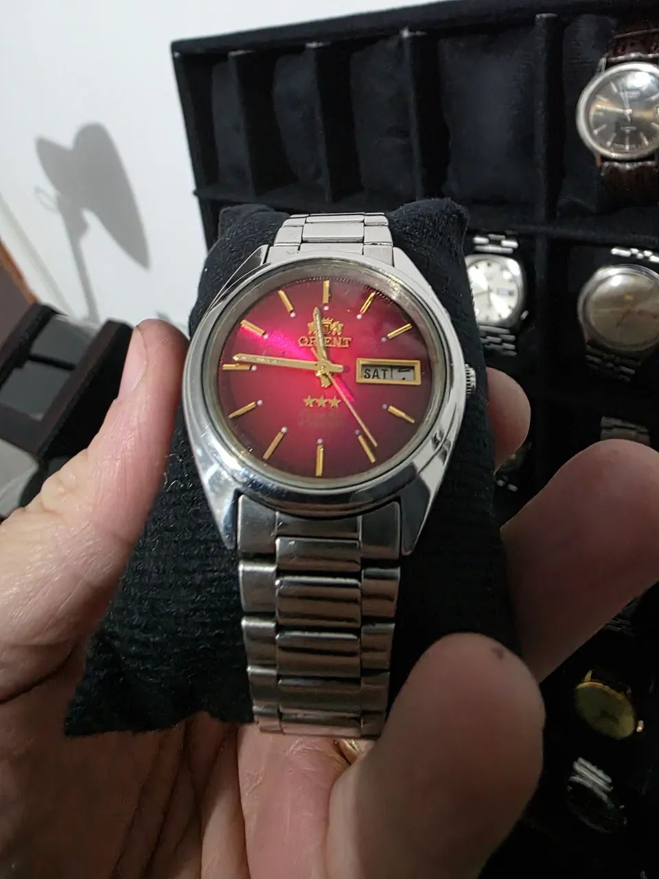 Orient 3 Estrelas Vermelho Raridade!!  - Foto 3
