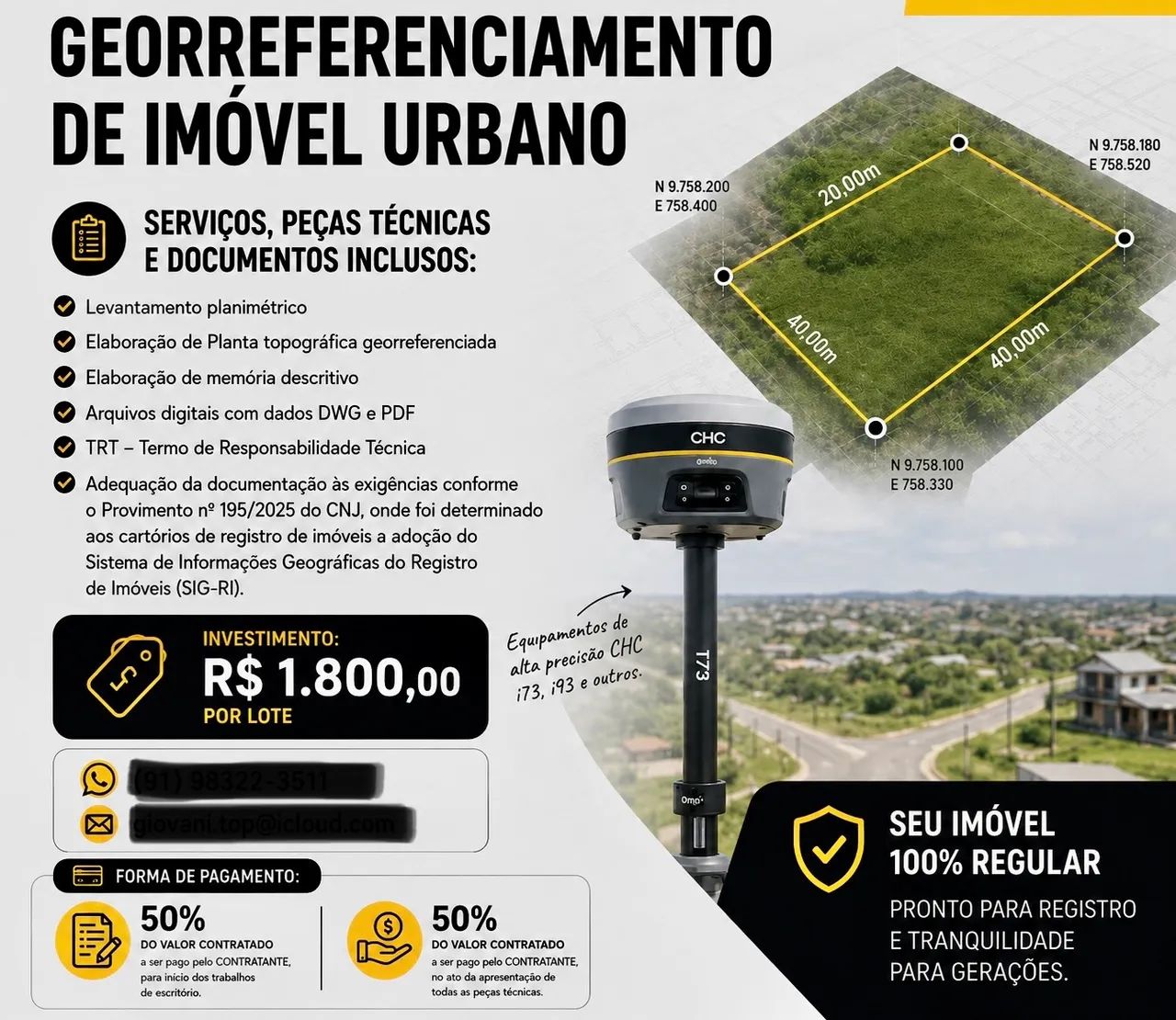 Georreferenciamento de Imóveis Urbanos e Topografia em Belém - Foto 5